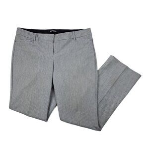 Express Gray Tailored Trousers with Flat-Front Design
